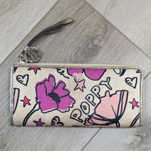 Coach Poppy Floral Graffiti Tote with Matching Wallet - Picture 14 of 16